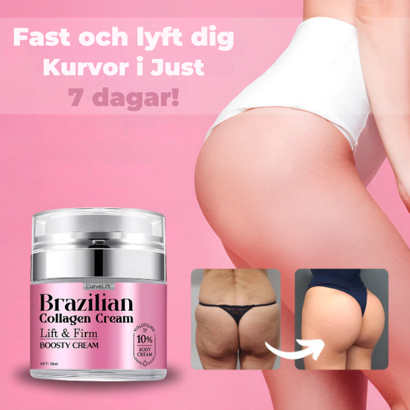 CurveLift™ Brasiliansk kollagenkräm | Stramar upp och lyfter dina kurvor på bara 5 dagar!